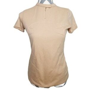 BARBARA Bui Paris Cashmere Blouse Tan